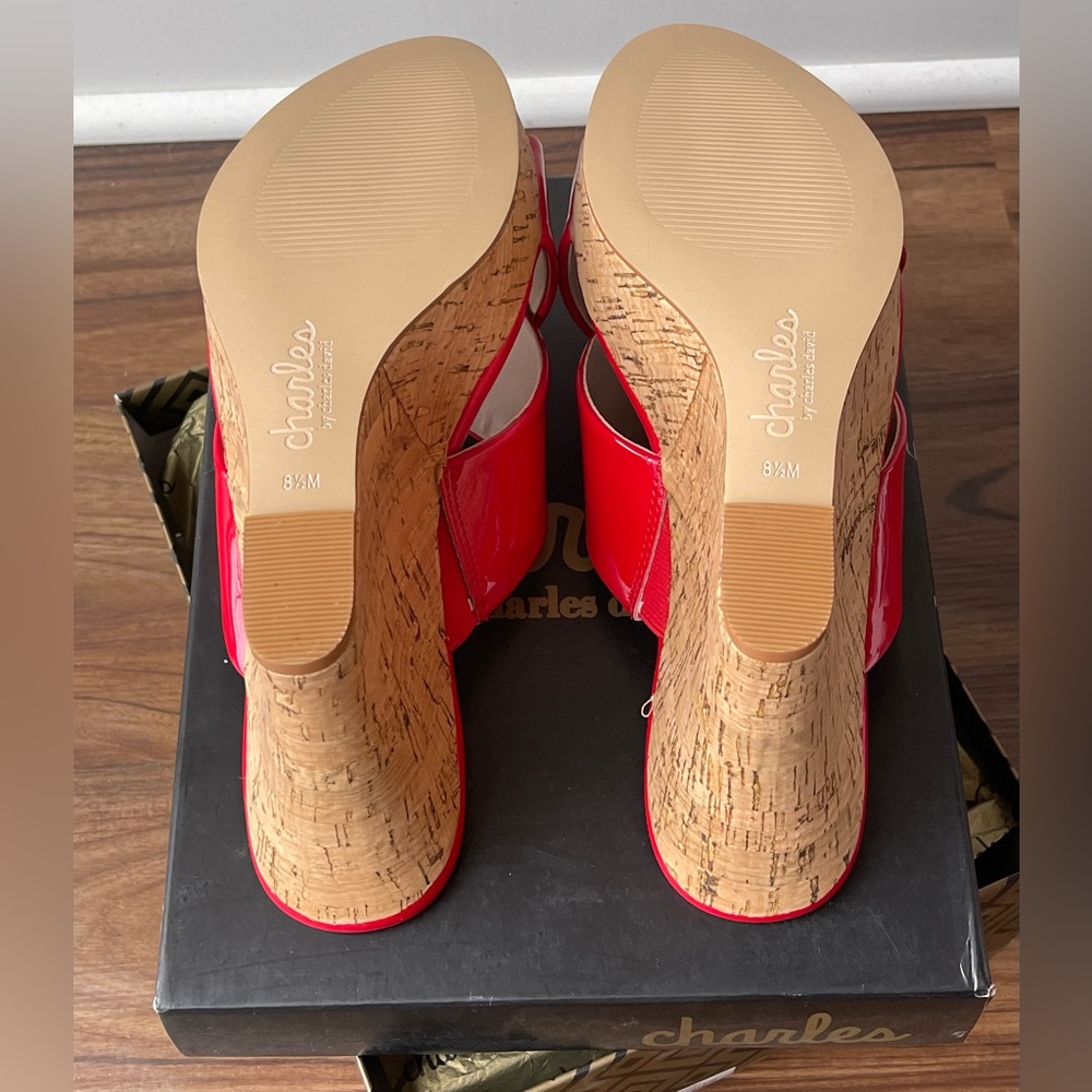 New Authentic Charles By Charles David Red Latric… - image 8